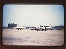 Vtg 1950s 35mm Slide - USAF Lockheed YF94 R-841, 845 Planes on Runway Kodachrome picture