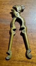 Vintage Ornate Bronze Nut Cracker Parrot / Rooster  Heavy picture