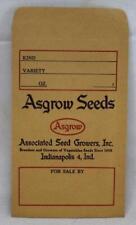 1950s Asgrow Seeds Envelope Indianapolis Indiana picture