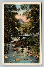 Cleveland OH, Pretty Vista In Garfield Park, Ohio Vintage Postcard picture