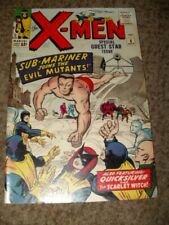X-MEN 6 - VS SUB-MARINER - SCARLET WITCH - 1964 SILVER AGE - VERY GOOD 4.0 picture