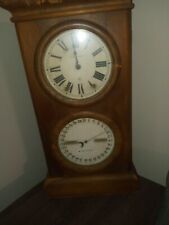 1875 Seth thomas Double Dial Calendar Clock picture