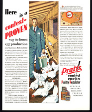 1928 PRATTS POULTRY REGULATOR STOCK & POULTRY FEED REMEDIES VINTAGE PRINT AD picture