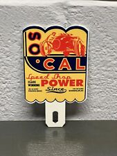 SO CAL Speed Shop Power Thick Metal Plate Topper Gas Oil Station Racing Sign picture