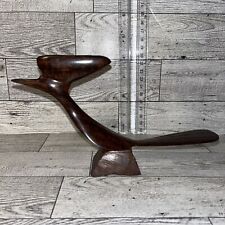 Vintage Road Runner Ironwood Hand Sculpted Carving 7” Long Iron Wood Carved picture