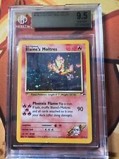 Pokemon WOTC gym heroes  blaine's moltres BGS 9.5 swirl unlimited Low Pop 17 picture