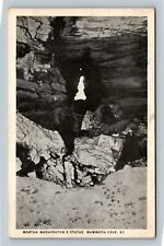 Mammoth Cave KY, Martha Washington Statue, Cavern, Kentucky Vintage Postcard picture