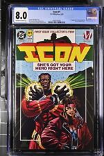 Icon #1 DC Comics 1993 CGC 8.0 Off White Pages picture