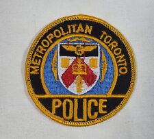METROPOLITAN TORONTO CANADA POLICE SHOULDER PATCH - OLD YELLOW VERSION picture
