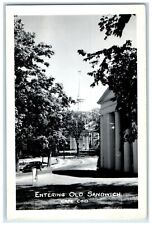 1949 Entering Old Sandwich Cape Cod Massachusetts MA RPPC Photo Vintage Postcard picture