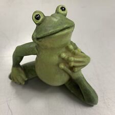 Ganz Home & Garden Decor Frog Collectibles Wooden NWOB 4” picture