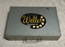 Vintage Weller Soldering Iron Kit w/ original Metal Case & Contents 8250A 8250AK picture