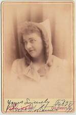 ELOISE MORTIMER ~ VICTORIAN  ACTRESS ~ AUTOGRAPHED - 1891 picture