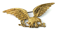 Original WWII US Military Figural Flying Eagle Arrows Sweetheart Pin Brooch picture