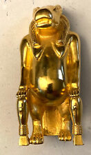 EGYPTIAN GODDESS OF MATERNITY STATUE LOOKS GOLD COATED picture
