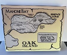 Oak Island Map 8x10 Canvas Print Full Color Awesome Decor  picture