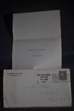 1918 Rutgers University Term Report & Envelope picture