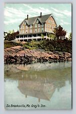 Brooksville ME-Maine, Gray's Inn, Advertisement, Antique, Vintage Postcard picture