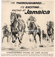 1959 Jamaica Race Course Racetrack Long Island Horse Racing art Vintage Print Ad picture
