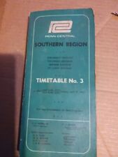 Vintage 1969 Penn Central Railroad Northeastern Region Timetable No. 3 picture