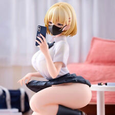  Anime Girl Squatting Yuanyuan PVC model decoration Figure doll toy with box picture