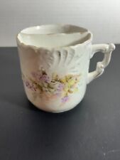 Vintage Porcelain Mustache Cup Mug- Antique Floral Victorian picture