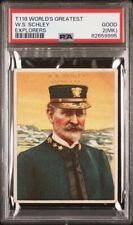 W.S. SCHLEY 1910 Hassan T118 World's Greatest Explorers PSA 2(MK) GOOD picture