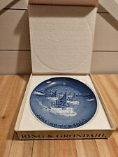 Vintage Bing & Grondahl Christmas Plate 1966 Jule Aften - Box Included picture