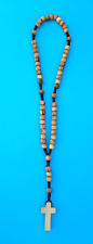Small Olive Wood ROSARY Wooden Beads BETHLEHEM, 12.25
