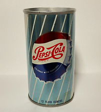 PEPSI-COLA soda pop PULL TAB can from 1960s Bottle Cap design KENOSHA WI MUNSTER picture
