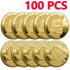 100 PCS President Donald Trump Liberty 2024 Gift Commemorative Coin MAGA King picture