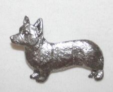 Welsh Corgi Pembroke Dog Fine PEWTER PIN Jewelry Art USA Made picture