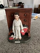 1975 Dave Grossman Norman Rockwell “Discovery” Santa Suit Christmas Figurine picture