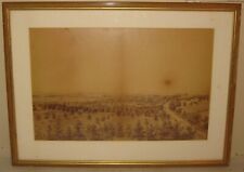Antique 'NEWBURYPORT Mass in 1876' EDWIN WHITEFIELD Birds Eye View PHOTOGRAPH picture