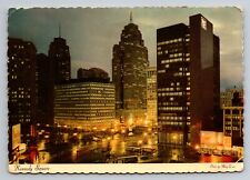 Kennedy Square Detroit Vintage Posted 1971 Michigan Postcard picture