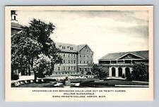 Adrian MI-Michigan, Siena Heights College Quadrangle, Vintage Souvenir Postcard picture