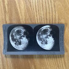 Antique Stereoscope Card Moon Yerkes Observatory Astronomy Stereograph 3D picture