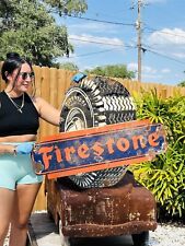 Large Porcelain Firestone Advertising Sign 36 in picture