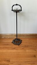Antique cast iron smoking stand ashtray Floor Stand picture