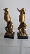Art Deco (1930s) Ronson Gold Parakeet Bookends picture