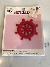 Talon Appliques 1973 VTG boat wheel nautical hot pink NEW A picture