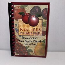 RECIPES to Remember by Student Choir First Baptist Church Victoria TX, Cookbook picture