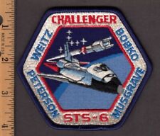 1983 Shuttle Challenger STS-6 vintage embroidered patch Weitz Bobko (A7 picture