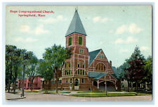 1913 Hope Congregational Church, Springfield Massachusetts MA Postcard picture