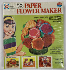 Vintage Milton Bradley Crafts Paper Flower Maker 1970 New & Sealed TV Prop picture