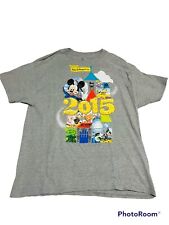 Walt Disney World Mickey Mouse Graphic 2015 Gray T Shirt XL Disneyland Unisex picture