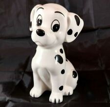 Lovely VINTAGE Disney Ceramic Figurine Piggy Bank 101 Dalmations Puppy JAPAN picture