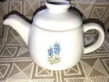 Vintage Francoma Teapot  6J Hand painted Blue Flowers EUC Ceramic picture
