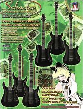 Schecter Diamond Series Blackjack Collection C-1 EX C-7 PT S-1 guitar ad print picture