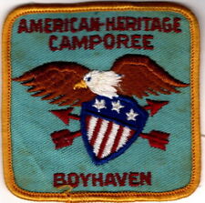 Vintage Boy Scout, American Heritage Camporee, Boyhaven Patch picture